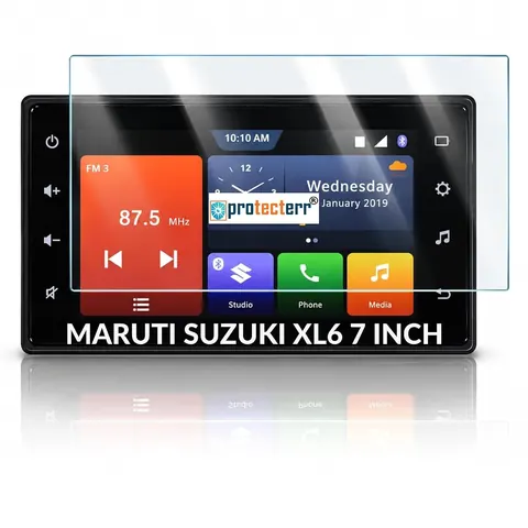 Maruti Suzuki XL6 7 inch Screen Protector — fitted to the Maruti Suzuki XL6 infotainment display